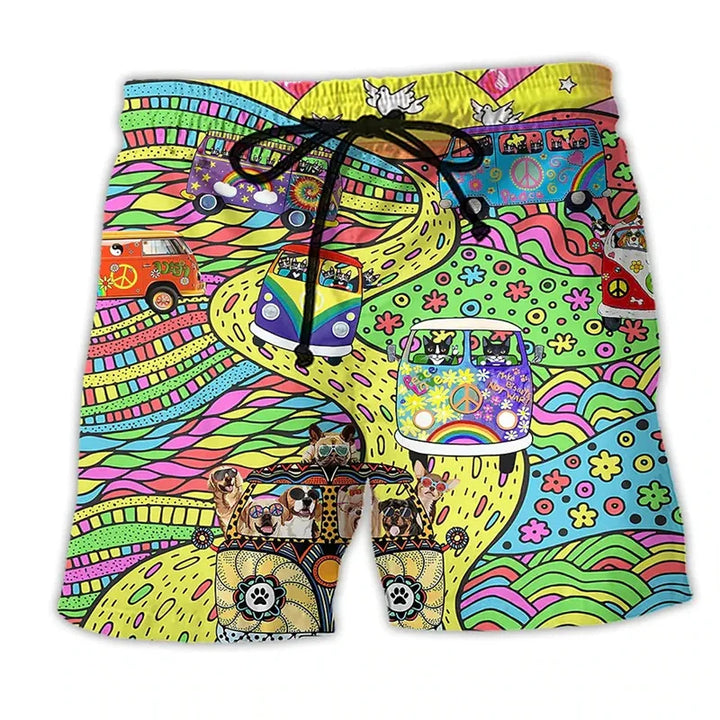 Men’s Swim Shorts with Graffiti Print | Summer