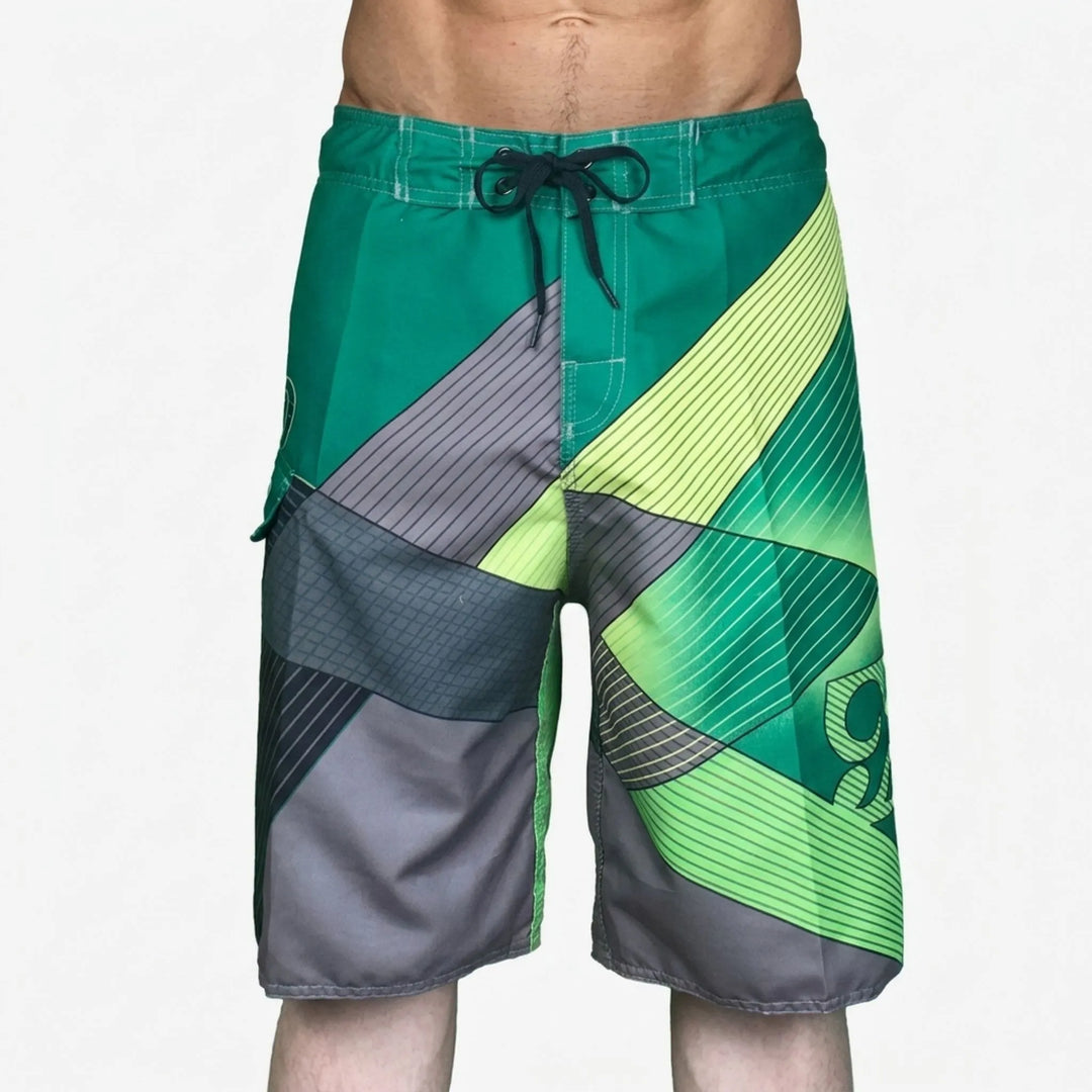 Men’s Swim Shorts with Graphic Print | Knee Length