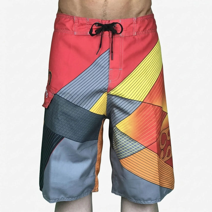 Men’s Swim Shorts with Graphic Print | Knee Length