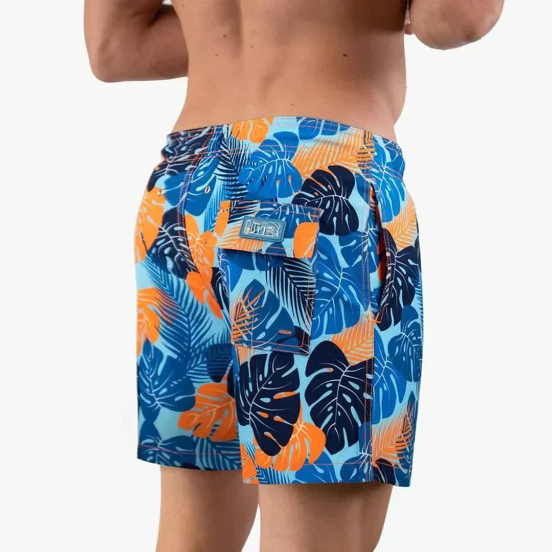 Men’s Swim Shorts with Liner & Drawstring Waist | Beach