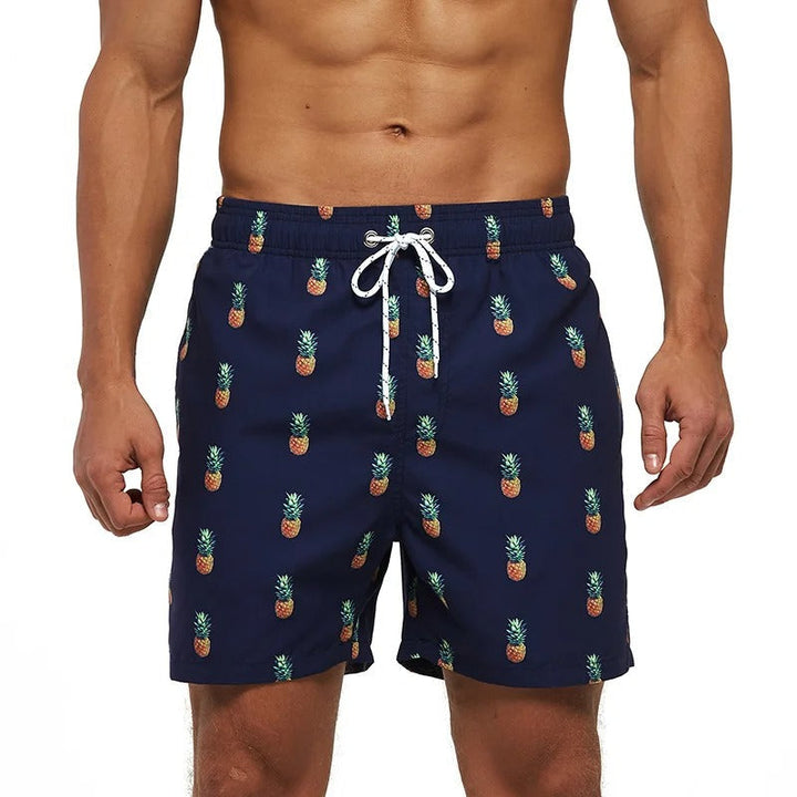 Men’s Swim Shorts with Summer Print | Drawstring Waist