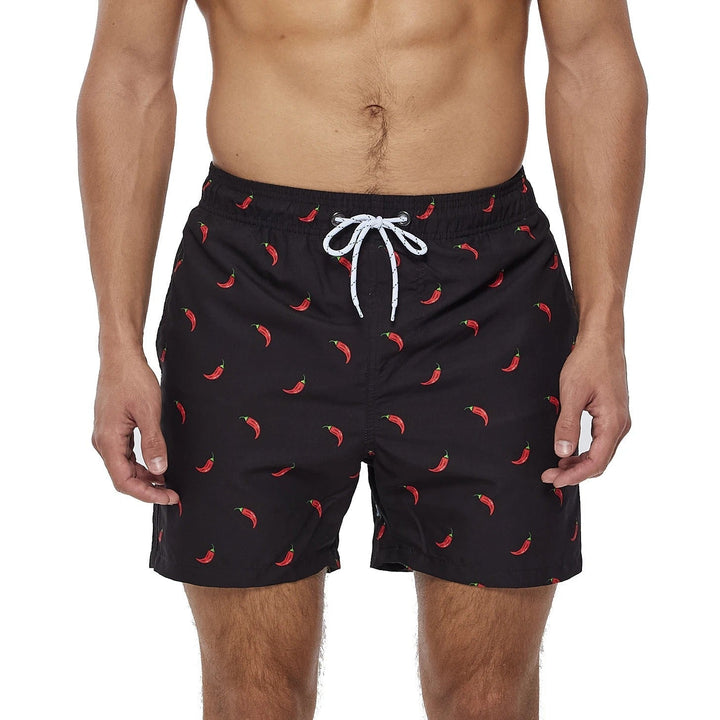 Men’s Swim Shorts with Summer Print | Drawstring Waist
