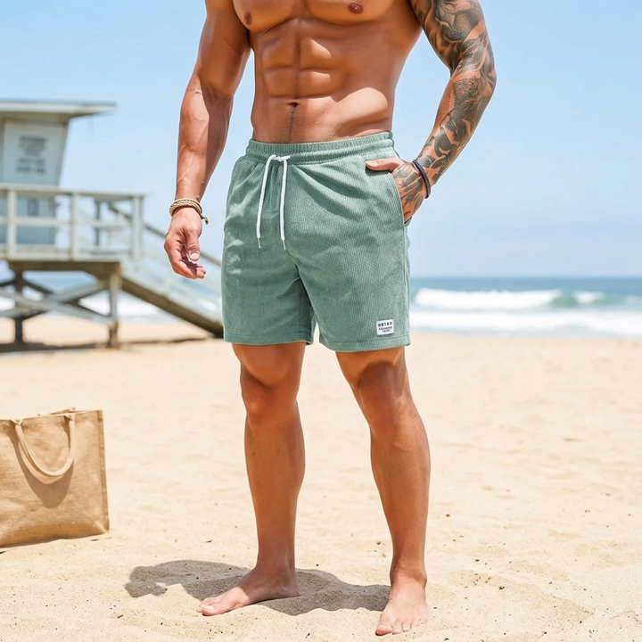 Men’s Swimwear Shorts Elastic Waist | Summer