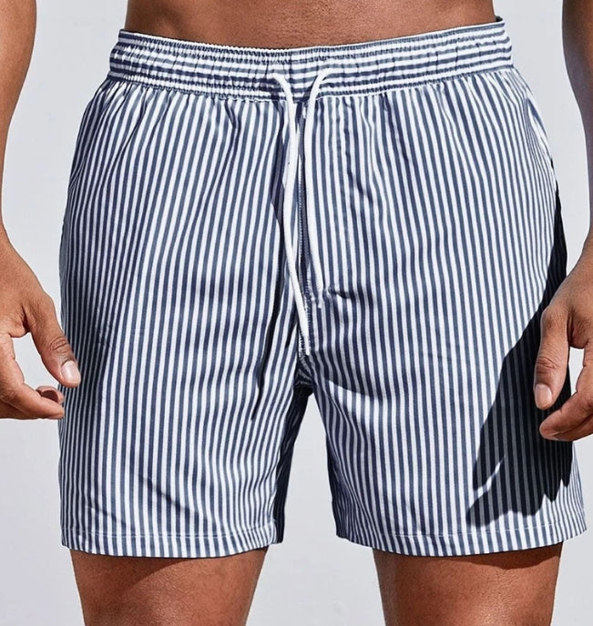 Men’s Swimwear Striped Drawstring Shorts | Summer