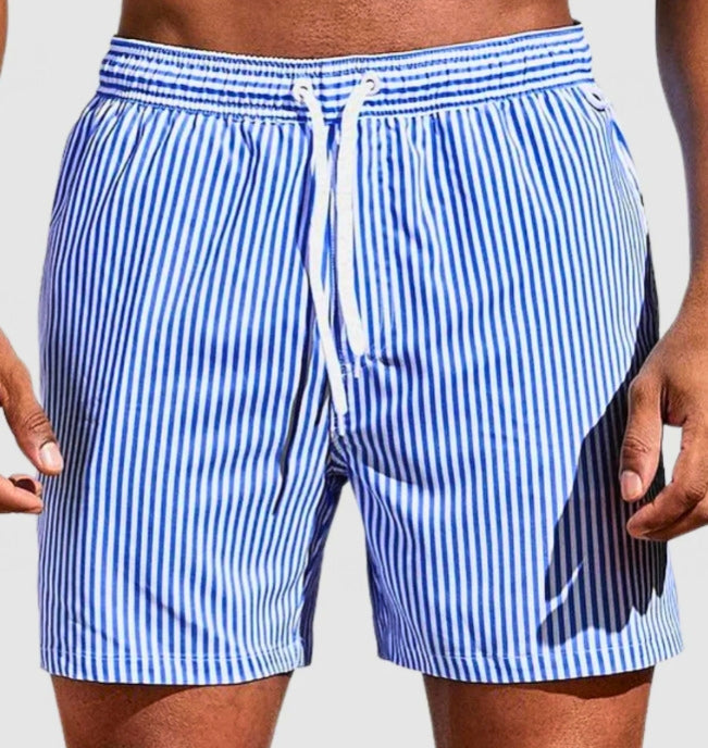 Men’s Swimwear Striped Drawstring Shorts | Summer
