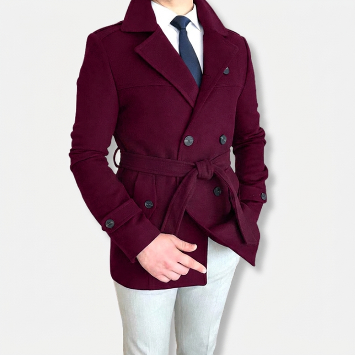 Men's Trench Coat Double Breasted | Belted