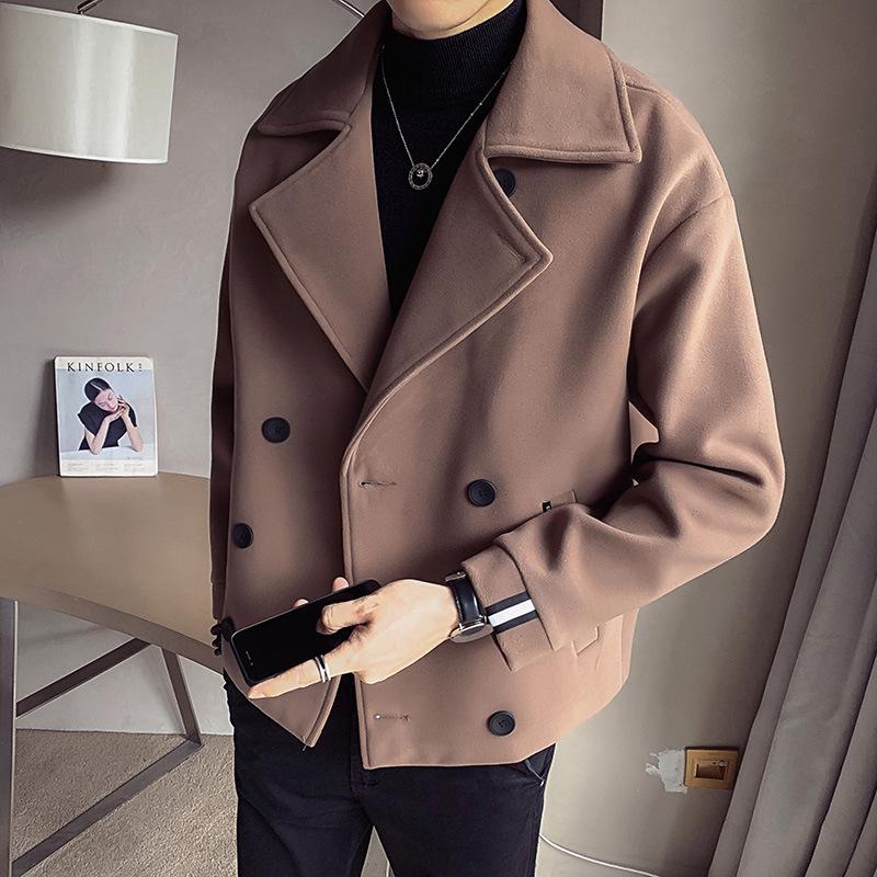 Men's Trench Coat Double Breasted | Cropped