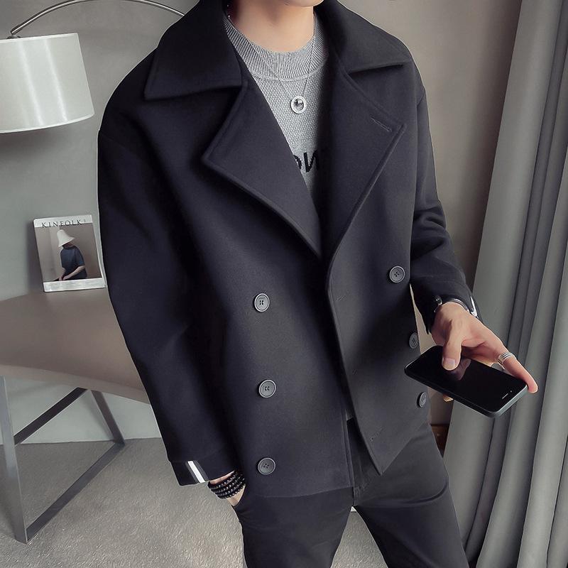 Men's Trench Coat Double Breasted | Cropped