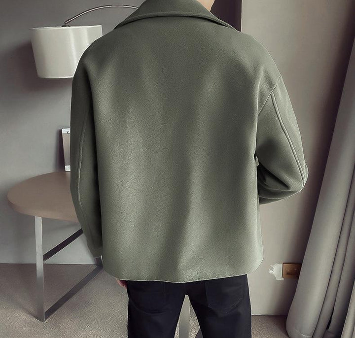 Men's Trench Coat Double Breasted | Cropped