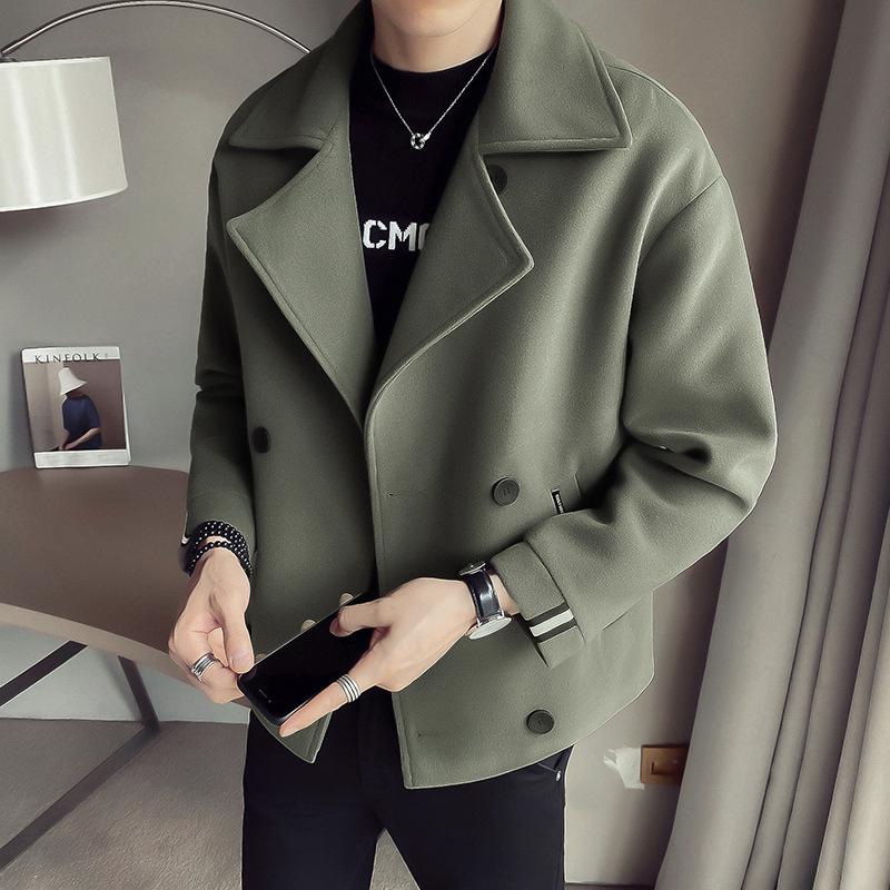 Men's Trench Coat Double Breasted | Cropped