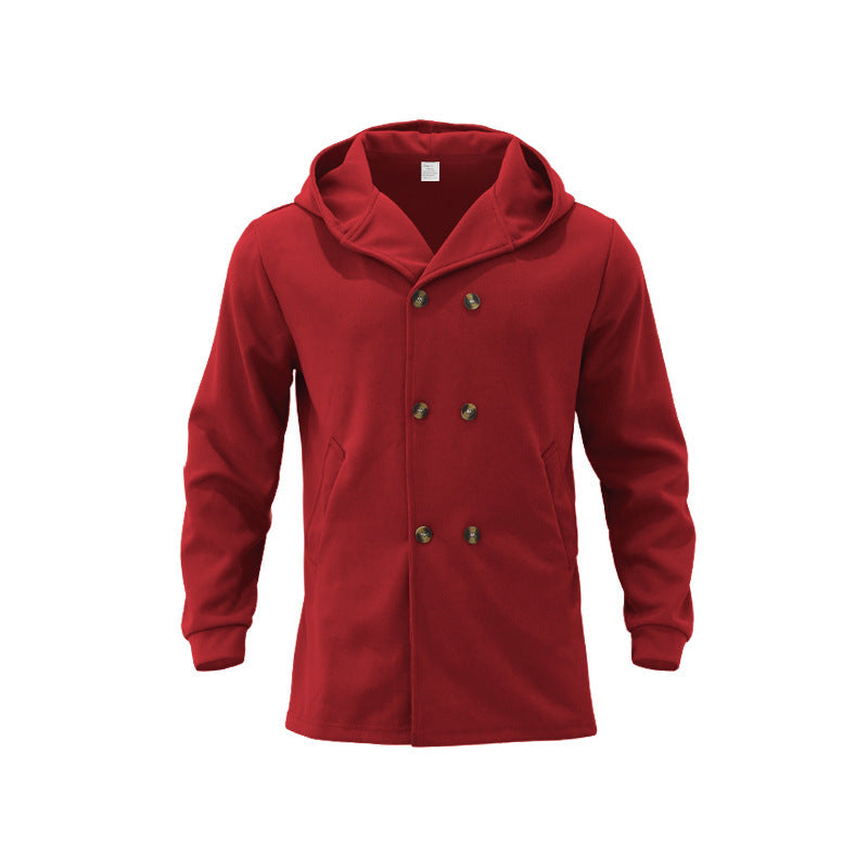 Men's Trench Coat Double Breasted | Hooded Style