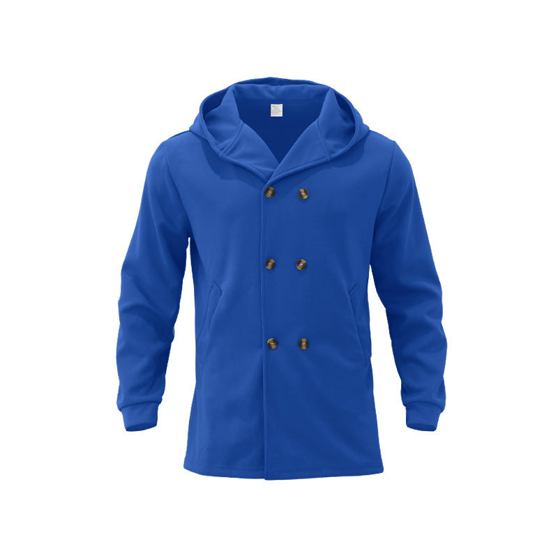 Men's Trench Coat Double Breasted | Hooded Style