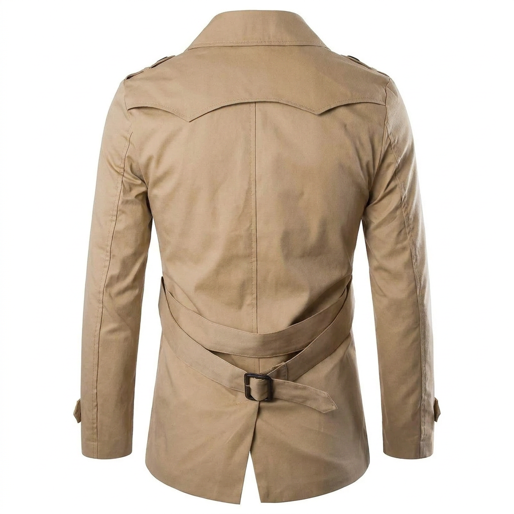 Men's Trench Coat Double Breasted | Long Style