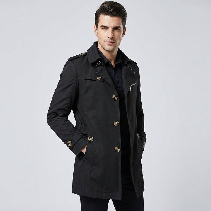 Men's Trench Coat Double Breasted | Tailored Fit