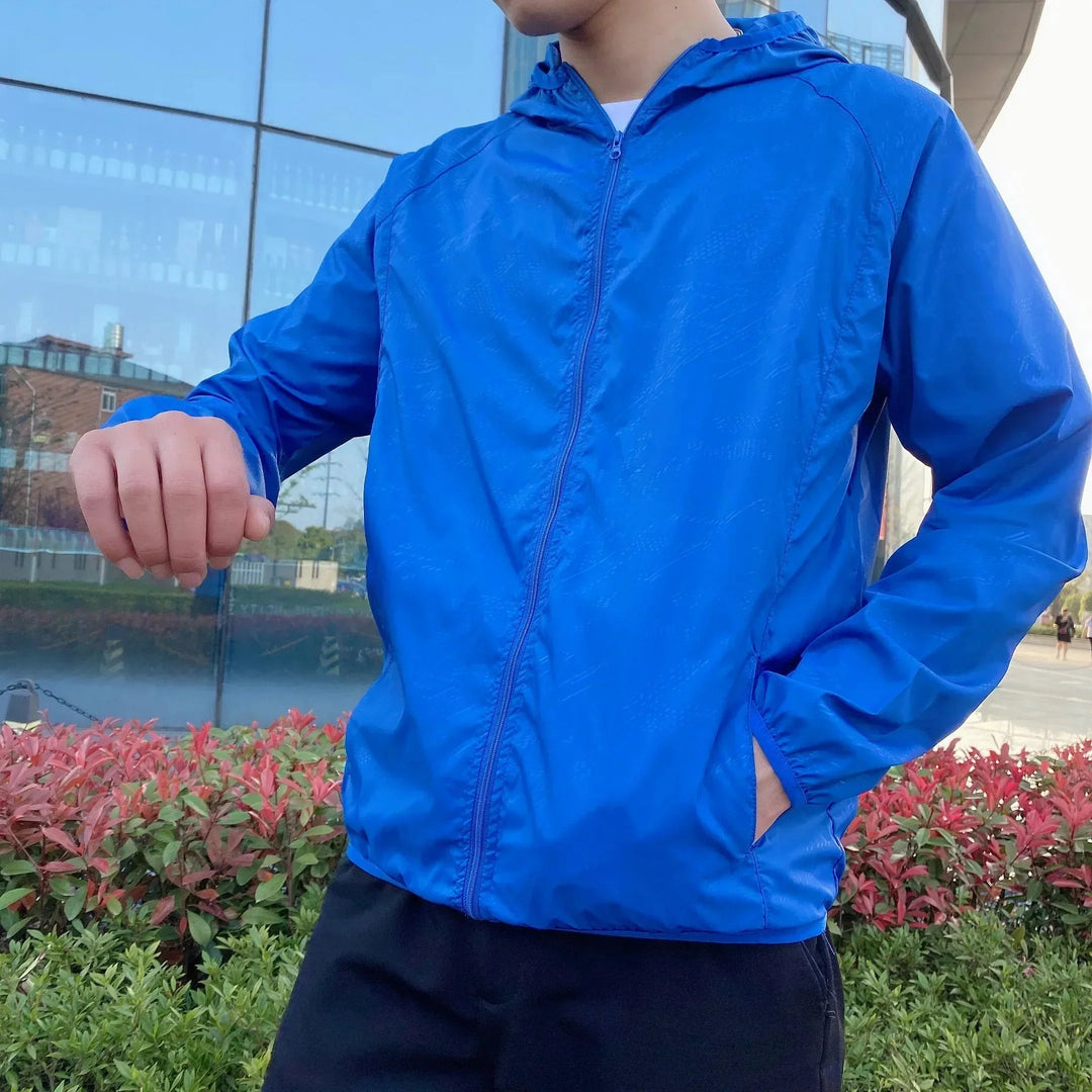 Men's Windbreaker with Hood & Full Zip | Light Jacket