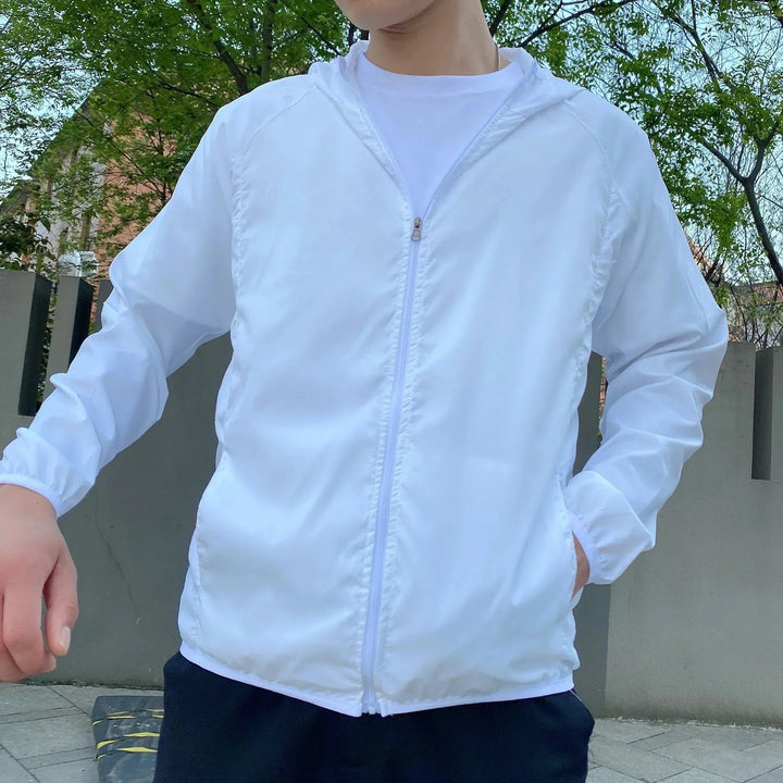 Men's Windbreaker with Hood & Full Zip | Light Jacket