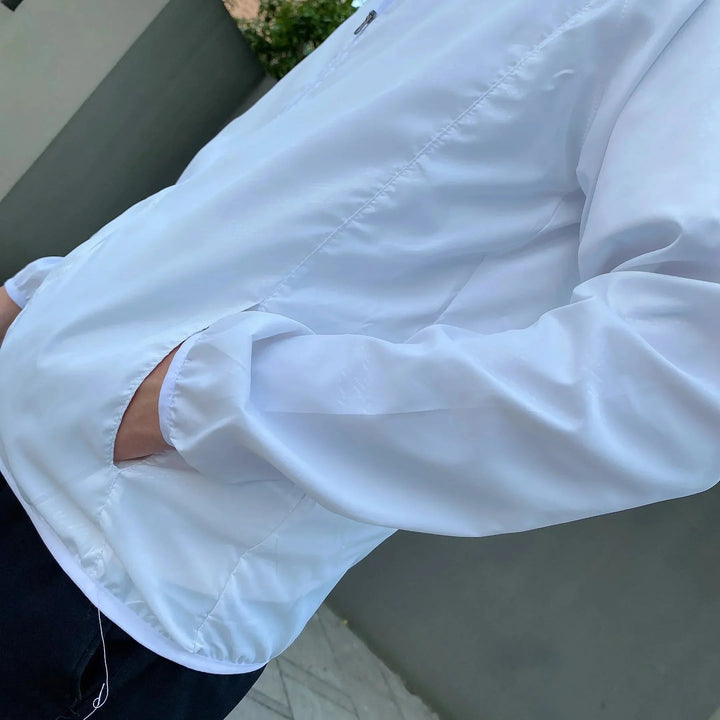 Men's Windbreaker with Hood & Full Zip | Light Jacket