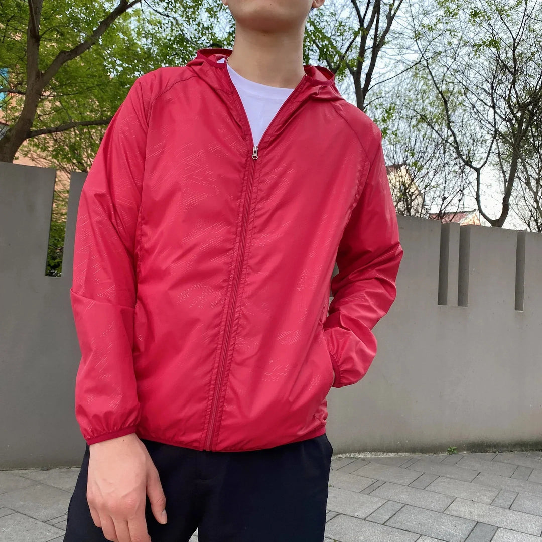 Men's Windbreaker with Hood & Full Zip | Light Jacket