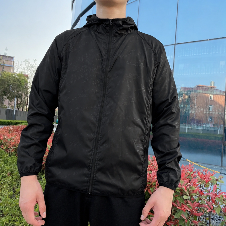Men's Windbreaker with Hood & Full Zip | Light Jacket