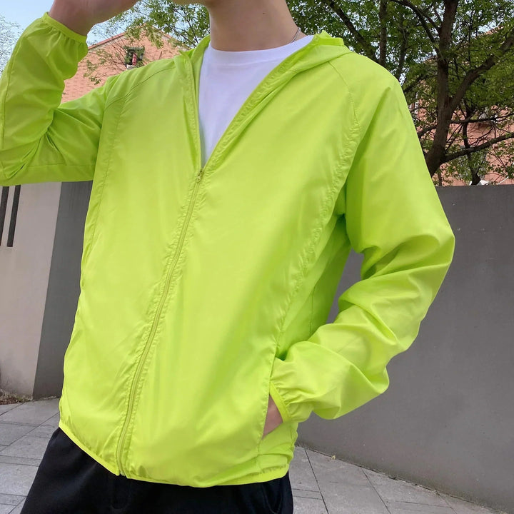 Men's Windbreaker with Hood & Full Zip | Light Jacket