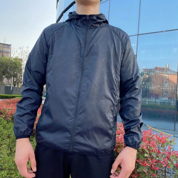 Men's Windbreaker with Hood & Full Zip | Rain Jacket