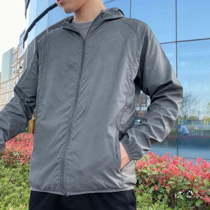 Men's Windbreaker with Hood & Full Zip | Rain Jacket