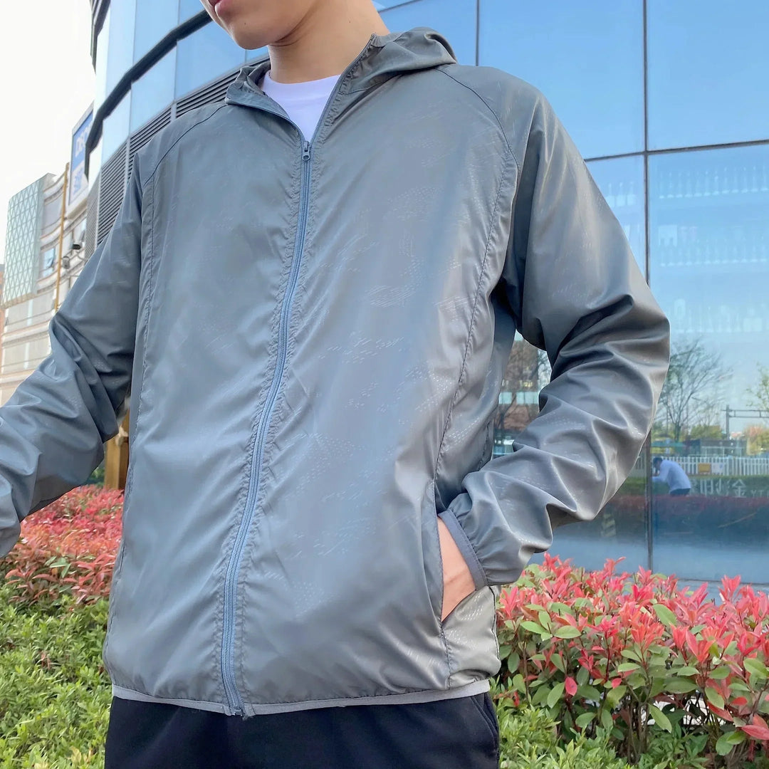 Men's Windbreaker with Hood & Full Zip | Rain Jacket