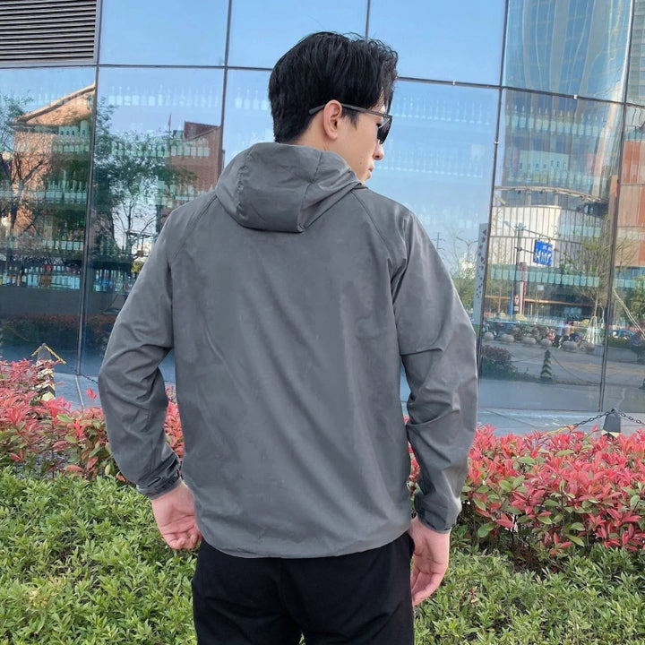 Men's Windbreaker with Hood & Full Zip | Rain Jacket