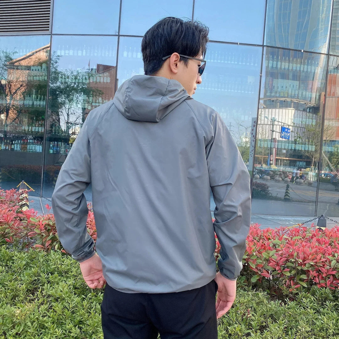 Men's Windbreaker with Hood & Full Zip | Rain Jacket