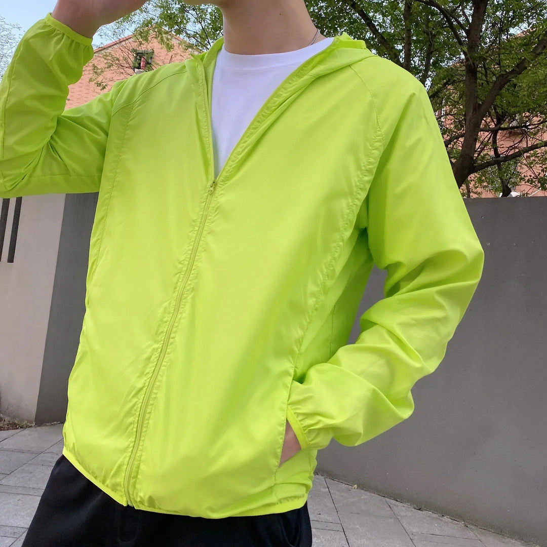 Men's Windbreaker with Hood & Full Zip | Rain Jacket