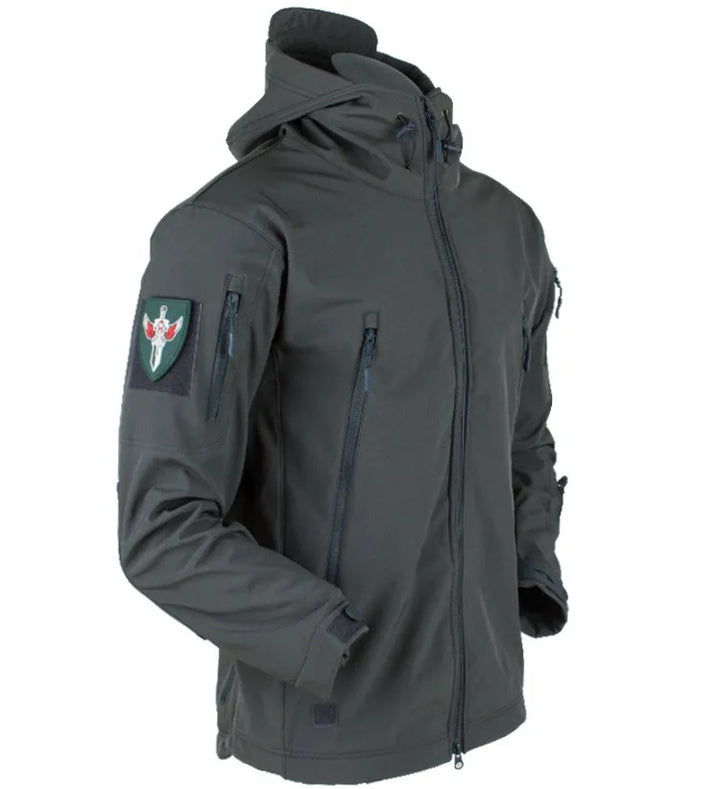 Men's Windbreaker with Hood & Zip Pockets | Tactical