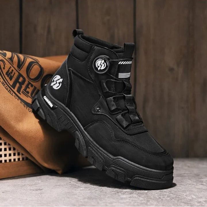 Men's Work Boots with Dial Lace & Grip Sole | Ankle