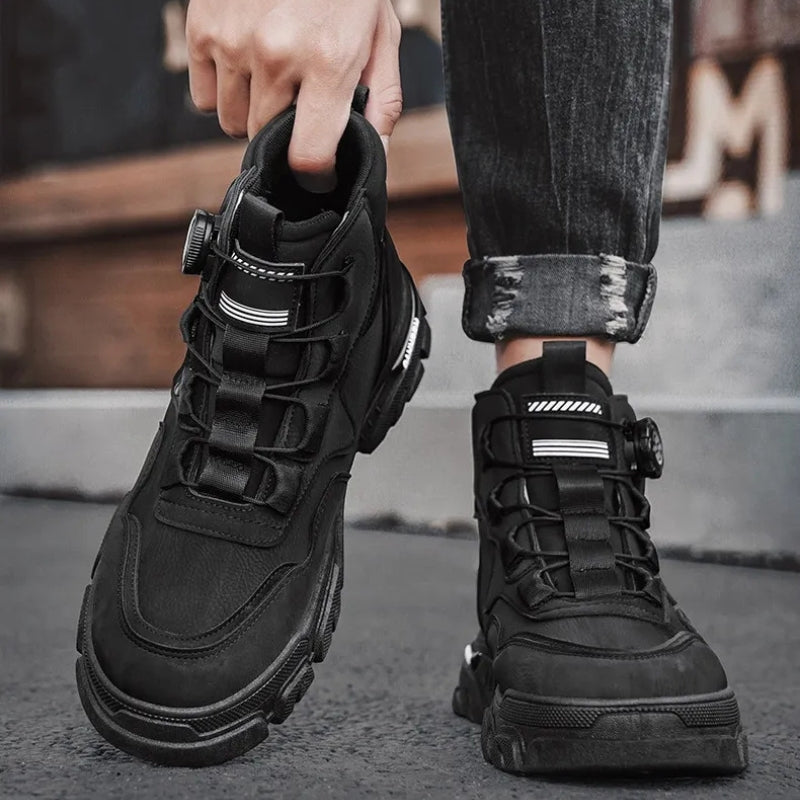 Men's Work Boots with Dial Lace & Grip Sole | Ankle