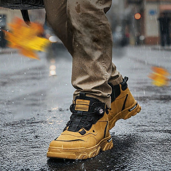 Men's Work Boots with Dial Lace & Grip Sole | Ankle