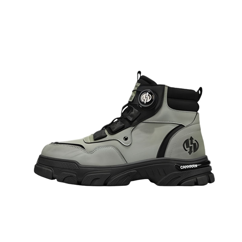 Men's Work Boots with Dial Lace & Grip Sole | Ankle