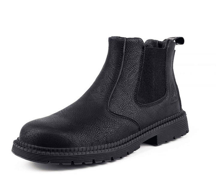 Men's Work Boots with Elastic Side Panels | Ankle Cut