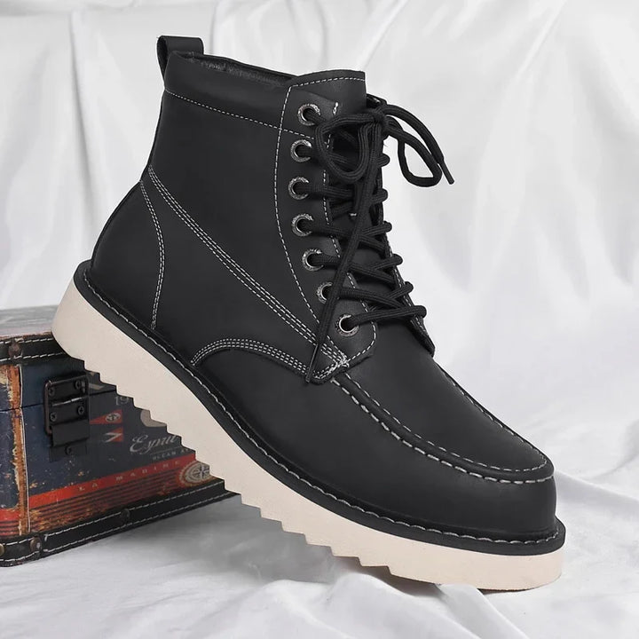 Men's Work Boots with Lace Up & Ankle Support | Moc Toe