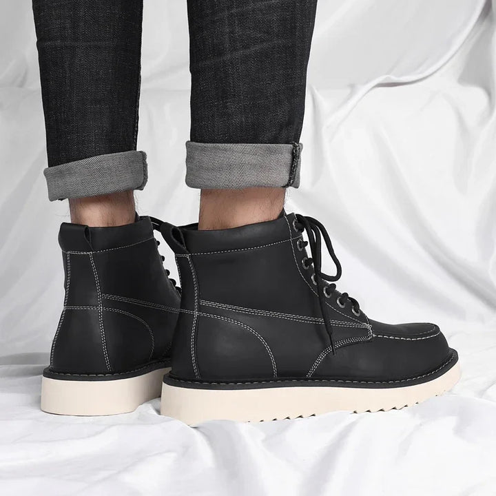 Men's Work Boots with Lace Up & Ankle Support | Moc Toe