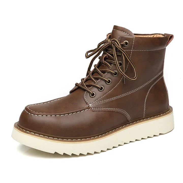 Men's Work Boots with Lace Up & Ankle Support | Moc Toe
