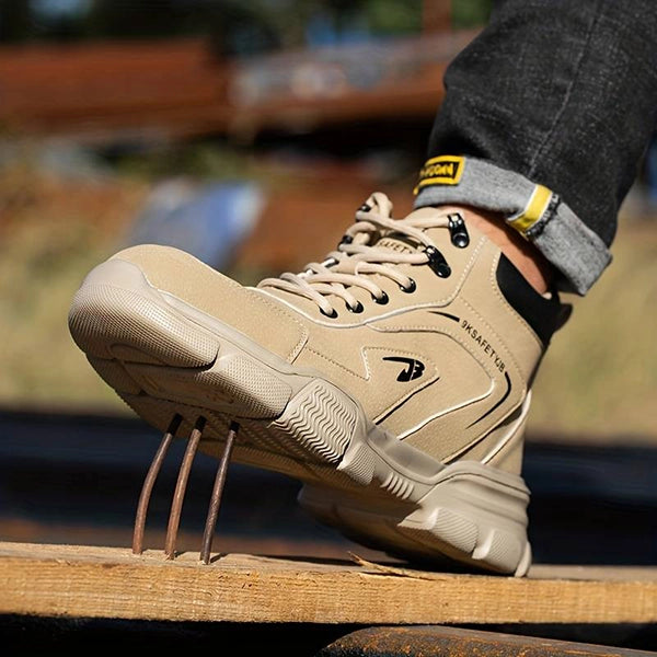 Men's Work Steel Cap Boots Lace-Up | Ankle