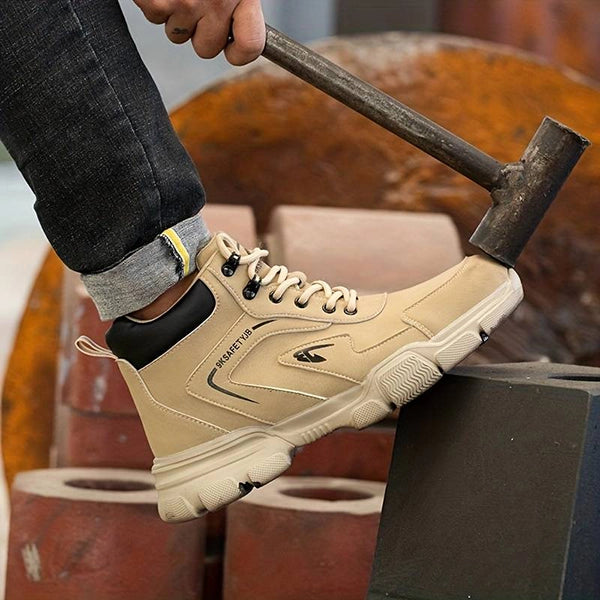 Men's Work Steel Cap Boots Lace-Up | Ankle