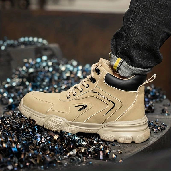 Men's Work Steel Cap Boots Lace-Up | Ankle