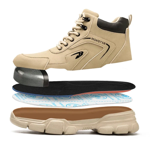 Men's Work Steel Cap Boots Lace-Up | Ankle