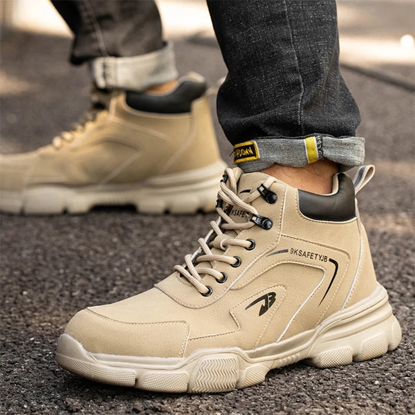 Men's Work Steel Cap Boots Lace-Up | Ankle
