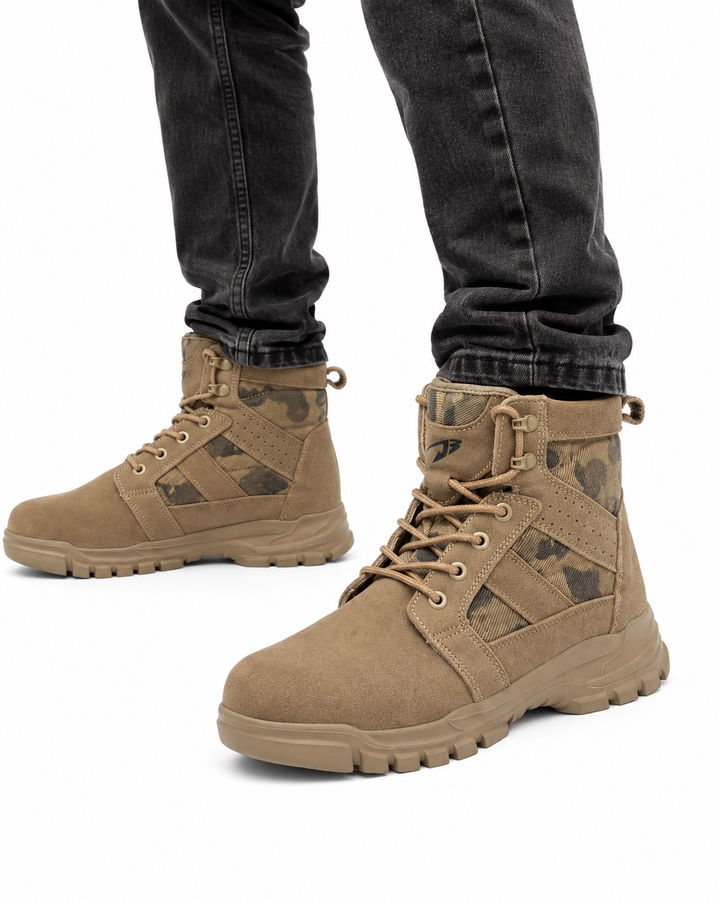 Men's Work Steel Cap Boots Lace-Up | Camo