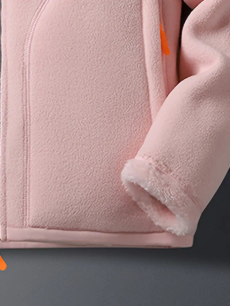 Women's Winter Jacket Fluffy Zip-Up Stand Collar | Reversible