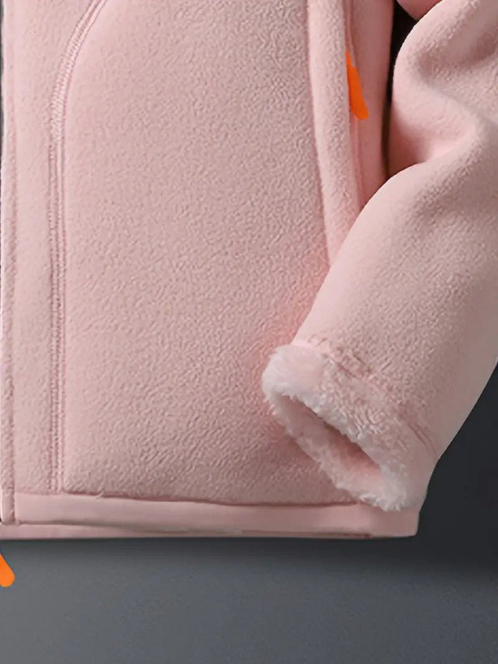 Women's Winter Jacket Fluffy Zip-Up Stand Collar | Reversible