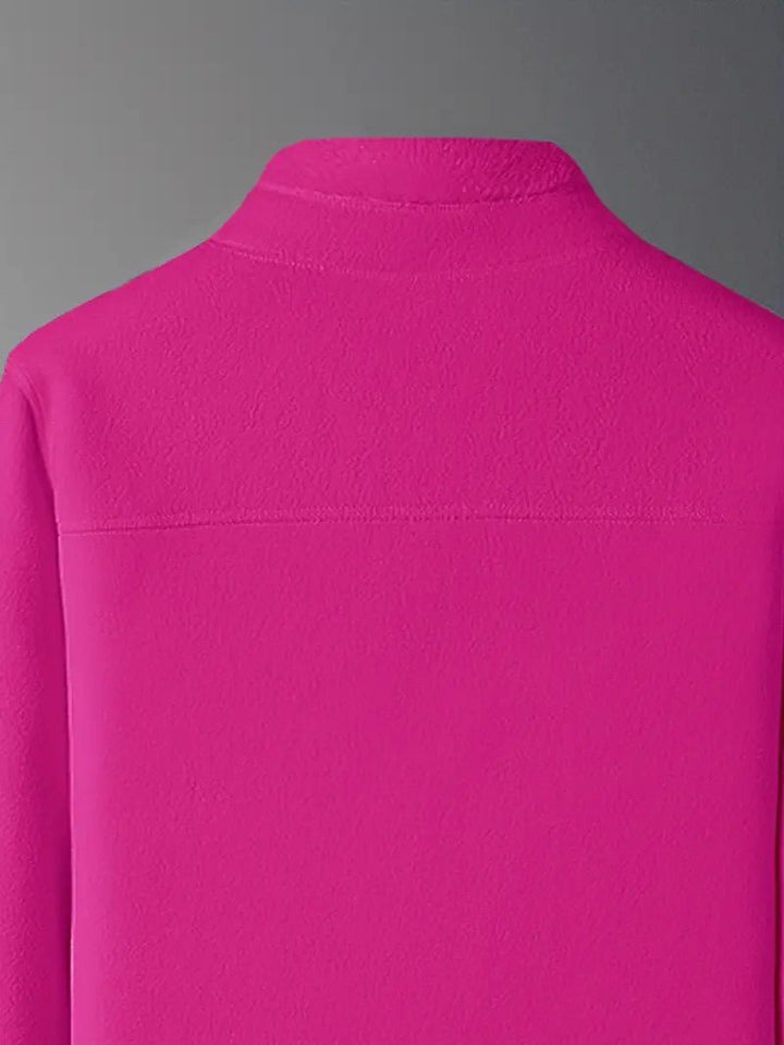 Women's Winter Jacket Fluffy Zip-Up Stand Collar | Reversible