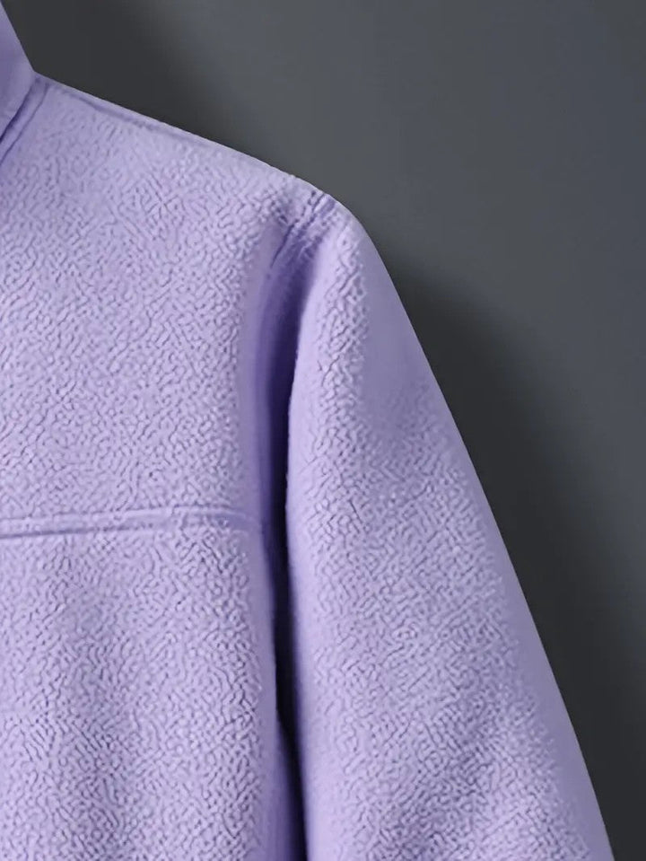 Women's Winter Jacket Fluffy Zip-Up Stand Collar | Reversible