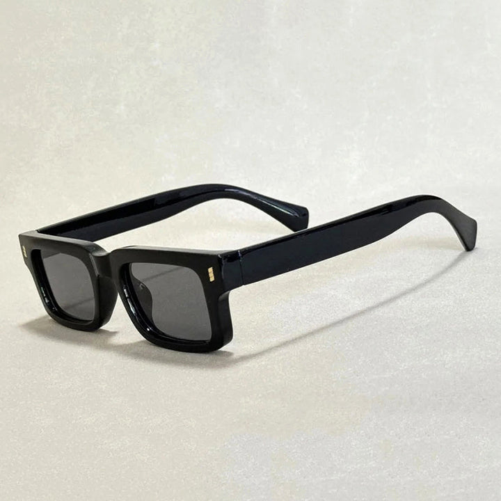 Sunglasses Rectangle Chunky with Rivet Hinge | Retro